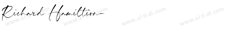 Richard Hamiltion字体转换